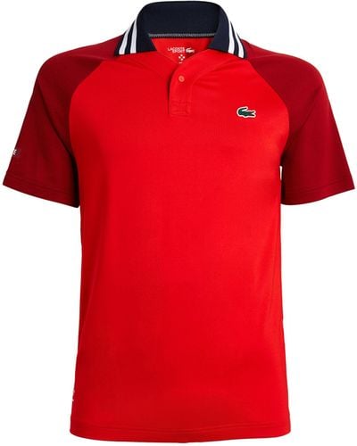 Lacoste X Daniil Medvedev Ultra-dry Polo Shirt - Red