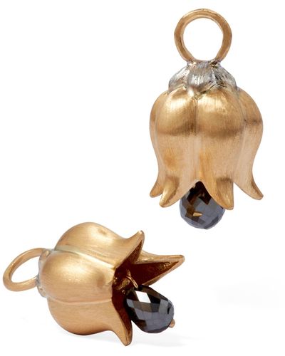 Annoushka Yellow Gold And Diamond Tulip Earrings - Metallic