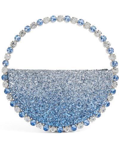 L'ALINGI Exclusive Glitter Embellished Ombré Eternity Clutch Bag - Blue