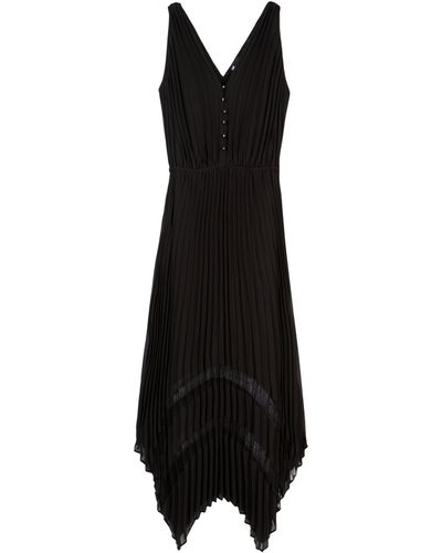 The Kooples Pleated Maxi Dress - Black
