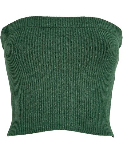 By Malene Birger Knitted Giovania Tube Top - Green