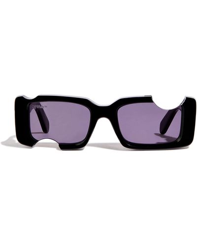 Off-White c/o Virgil Abloh Cut-out Cady Sunglasses - Purple