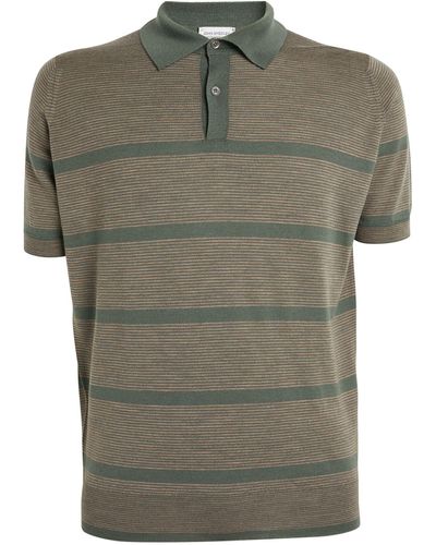 John Smedley Merino Wool Webb Polo Shirt - Green