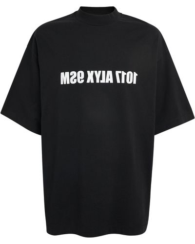 1017 ALYX 9SM Oversized Mirror Logo T-shirt - Black