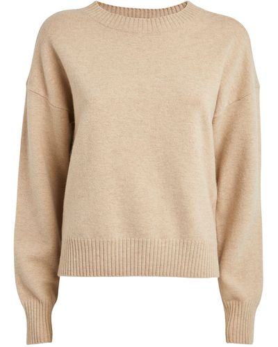 Yves Salomon Merino Wool Sweater - Natural