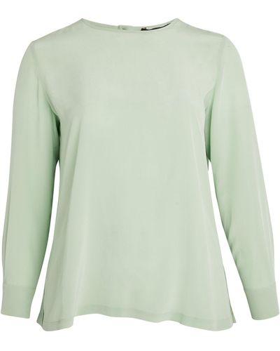 Marina Rinaldi Silk Shirt - Green