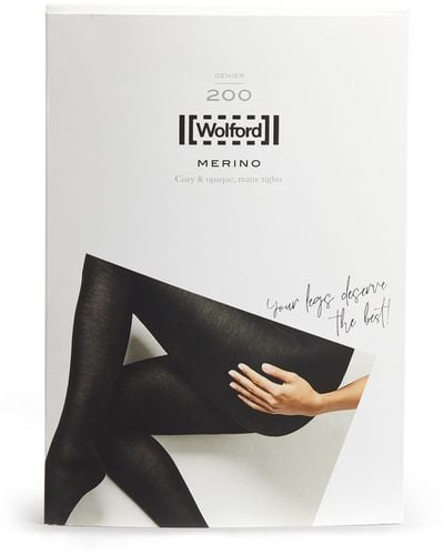 Wolford Off- Merino Tights in Black