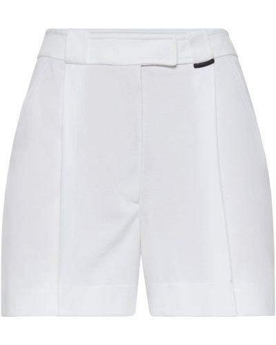 Brunello Cucinelli Cotton Monili Shorts - White