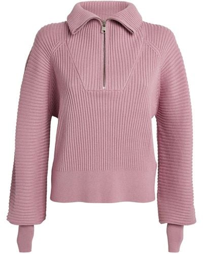 Varley Reid Half-zip Sweater - Pink