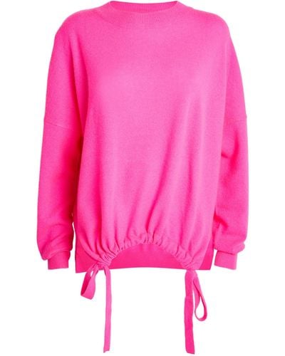 Crush Cashmere Nessie Boyfriend Sweater - Pink