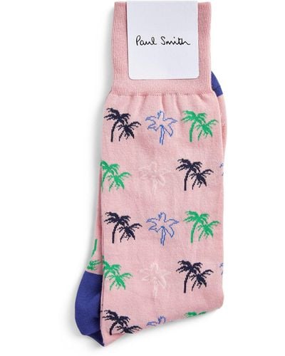 Paul Smith Palm Socks - Pink