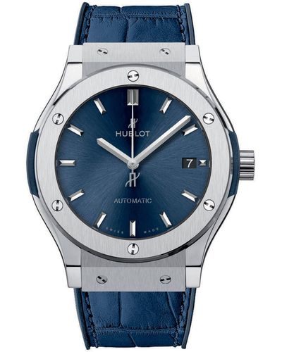 Hublot Titanium Classic Fusion Watch 45mm - Blue