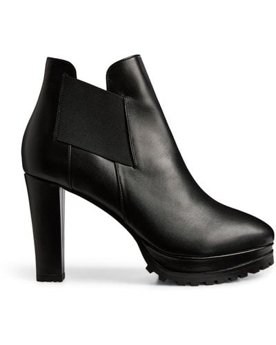 AllSaints Sarris Leather Boots - Black