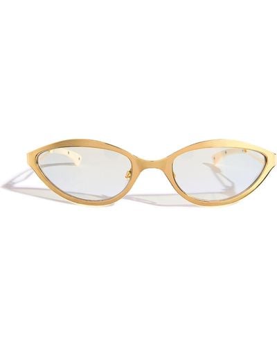 Le Specs Glitch Sunglasses - Metallic