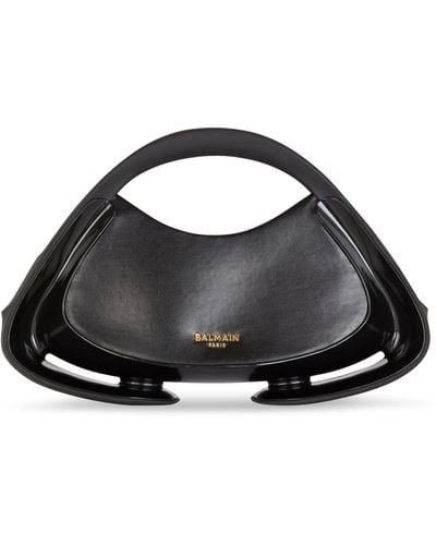 Balmain Medium Leather Jolie Madame Bag - Black