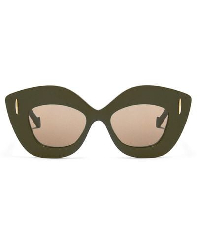 Loewe Retro Screen Sunglasses - Green