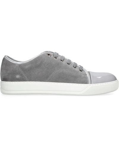 Lanvin Leather-suede Dbb1 Trainers - Grey