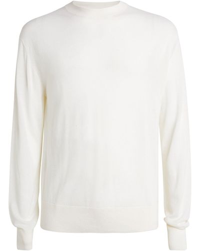 Commas Wool Sweater - White