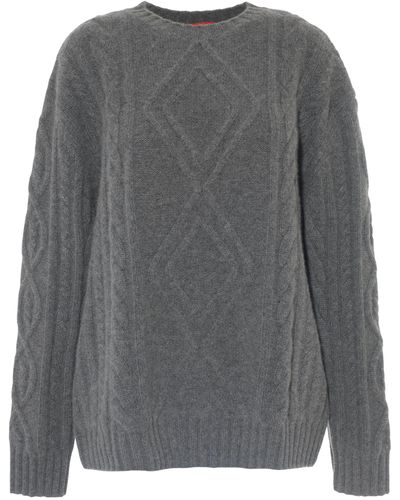 Cashmere In Love Oversized Alaska Sweater - Grey