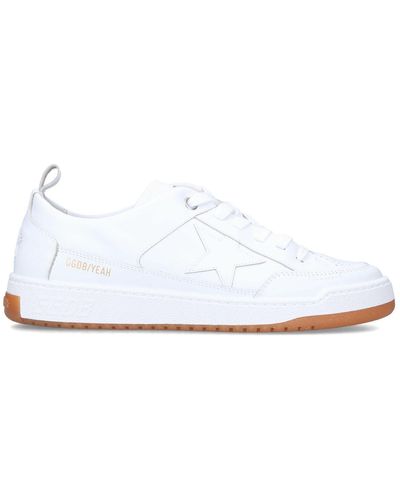Golden Goose Leather Yeah Sneakers - White