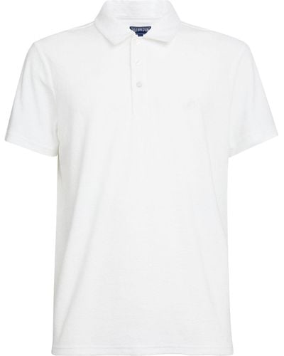 Vilebrequin Towelling Polo Shirt - White