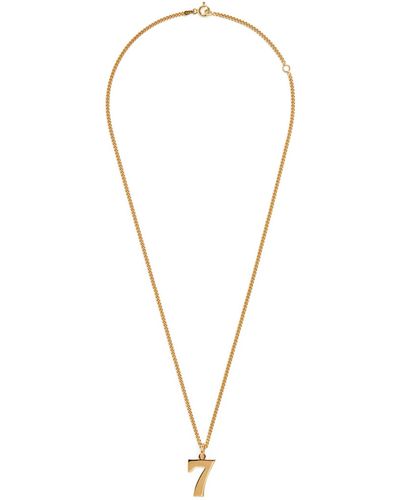 Tilly Sveaas Yellow Gold-plated 7 Trace Chain Necklace - Metallic