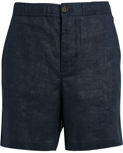 Oliver Spencer Linen Shorts - Blue