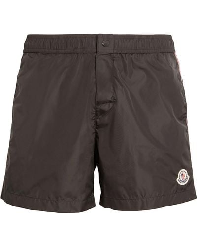 Moncler Logo Swim Shorts - Grey
