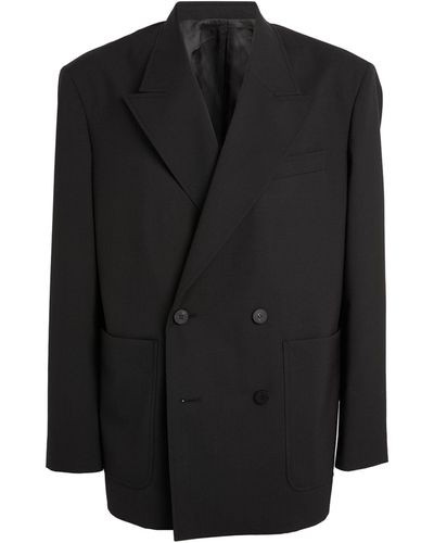 WOOYOUNGMI Wool Double-breasted Jacket - Black