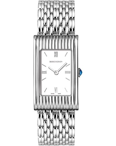 Boucheron Stainless Steel Medium Reflet Watch 21mm - White