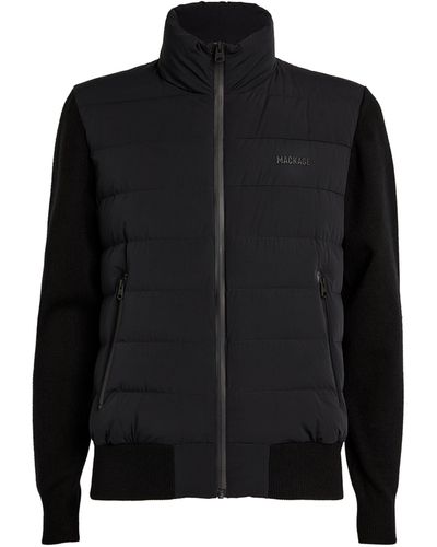 Mackage Wool-blend Hybrid Jacket - Black