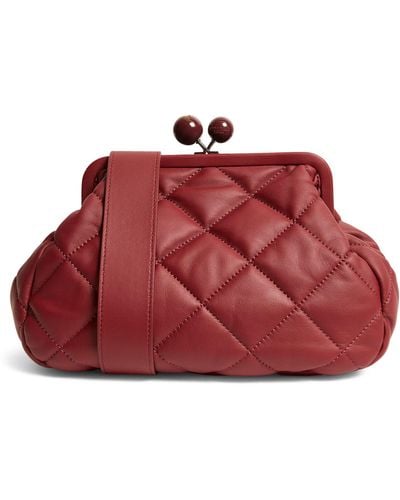 Weekend by Maxmara Medium Quilted Pasticcino Pouch - Red