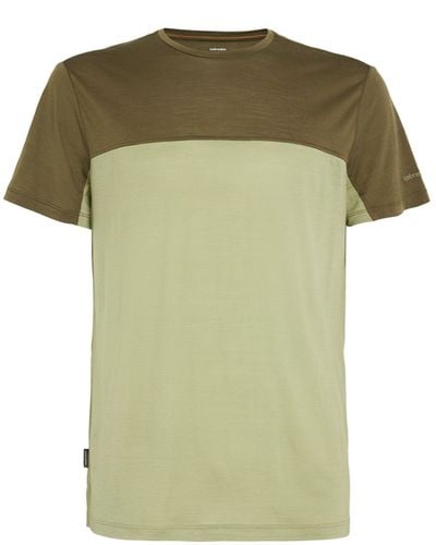 Icebreaker Merino Wool-blend Cool-lite T-shirt - Green