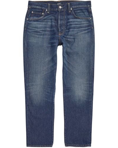 Citizens of Humanity Finn Relaxed-rise Tapered Archive Jeans - Blue