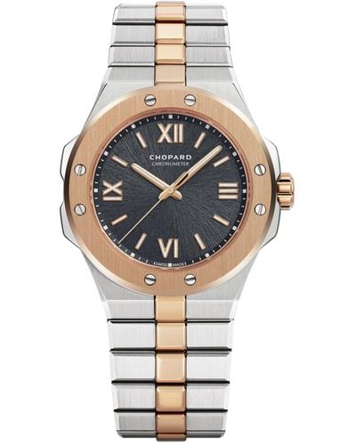 Chopard Rose Gold And Stainless Steel Alpine Eagle Small Watch 36mm - Metallic
