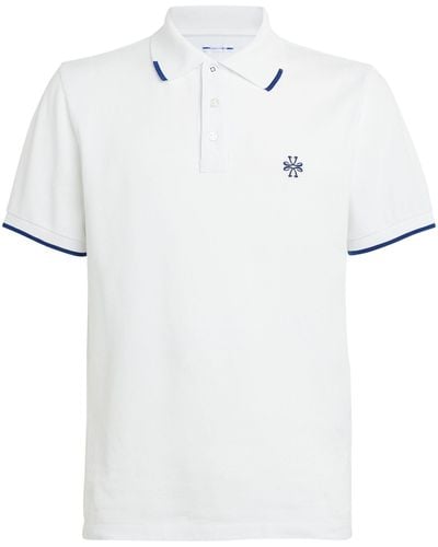 Jacob Cohen Cotton Piqué Logo Polo Shirt - White