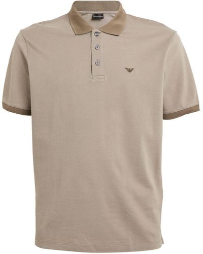 Emporio Armani Mercerised Piqué Polo Shirt - Multicolor