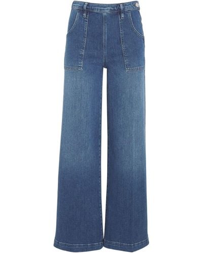 FRAME Francoise Wide-leg Jeans - Blue