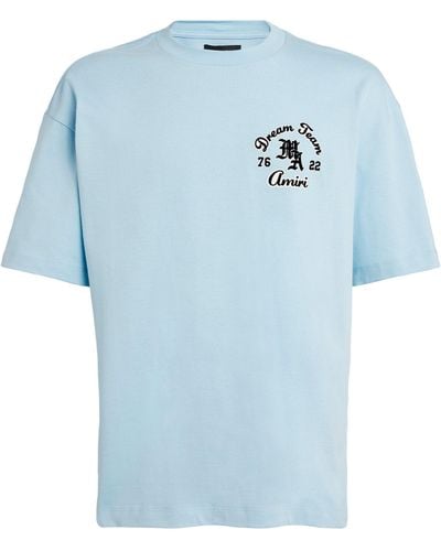 Amiri Cotton Dream Team T-shirt - Blue