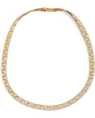 Anita Ko Yellow Gold And Diamond Cleo Choker - Metallic