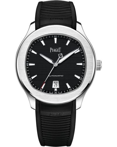 Piaget Stainless Steel Polo Date Watch 42mm - Black