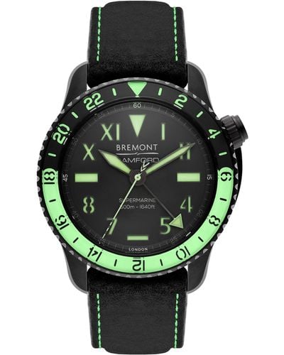 Bremont X Bamford Stainless Steel Aurora Watch 43mm - Green