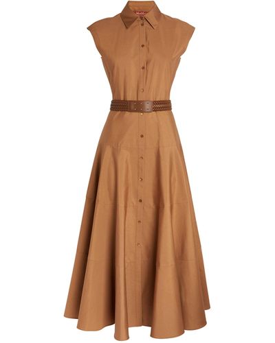 Max Mara Cotton Ampex Shirt Dress - Brown