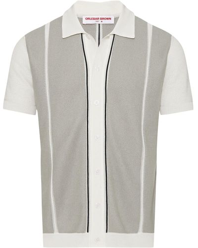 Orlebar Brown Knitted Tiernan Shirt - Grey
