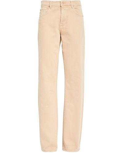 7 For All Mankind Tess High-rise Relaxed Jeans - Natural