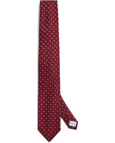 Eton Silk Jacquard Tie - Red