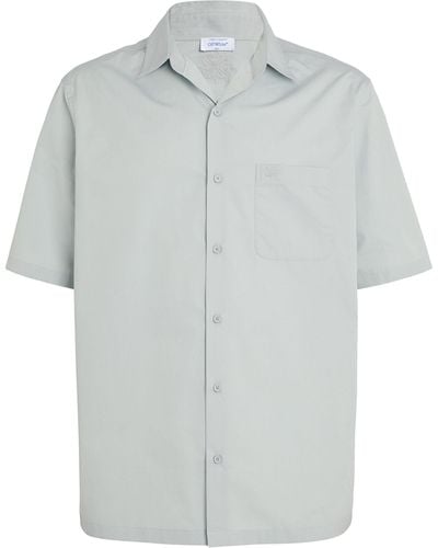 Off-White c/o Virgil Abloh Heavy-cotton Bowling Shirt - Grey