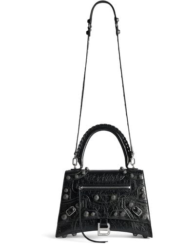 Balenciaga Leather Hourglass X Le Cagole Top-handle Bag - Black