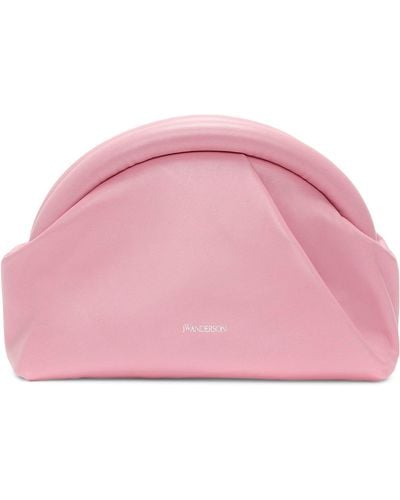 JW Anderson Leather Bumper Clutch Bag - Pink