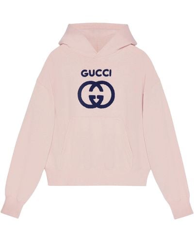 Gucci Cotton Interlocking G Hoodie - Pink